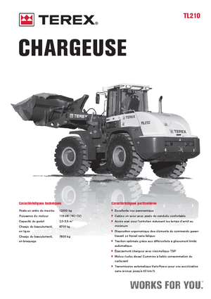 Chargeuses sur pneus Terex TL 210