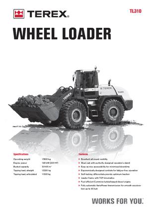 Chargeuses sur pneus Terex TL 310