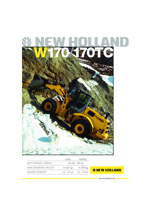 Chargeuses sur pneus New Holland W 170 TC