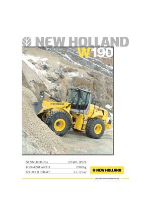 Chargeuses sur pneus New Holland W190B