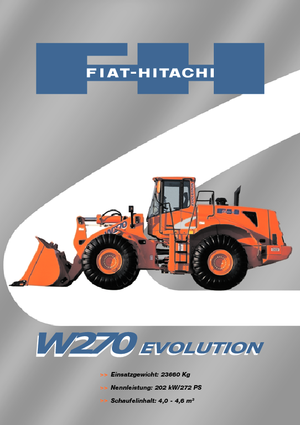 Chargeuses sur pneus Fiat-Hitachi W 270