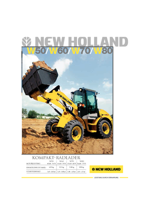 Chargeuses sur pneus New Holland W 70