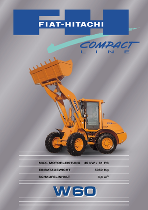 Chargeuses sur pneus Fiat-Hitachi W 60