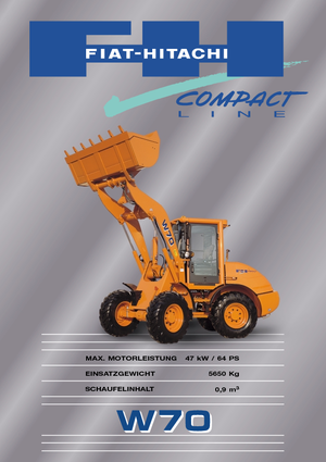 Chargeuses sur pneus Fiat-Hitachi W 70