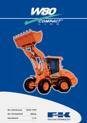 Chargeuses sur pneus Fiat Kobelco W 80