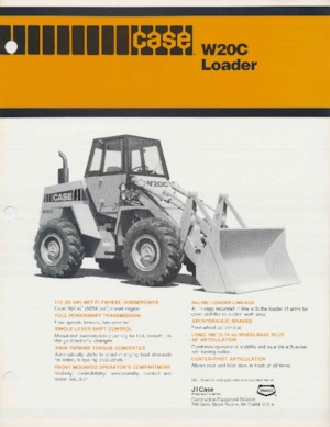 Chargeuses sur pneus Case W20C
