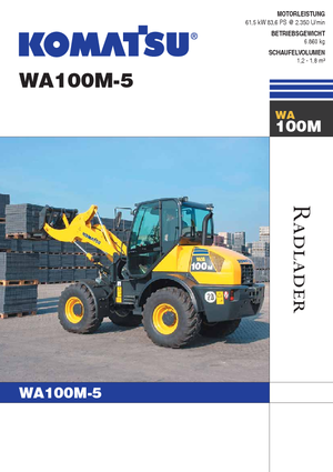Chargeuses sur pneus Komatsu WA100M-5
