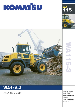 Chargeuses sur pneus Komatsu WA115PT-3
