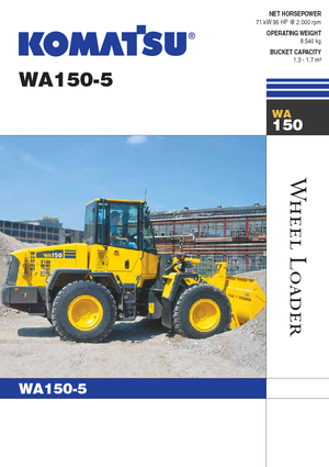 Chargeuses sur pneus Komatsu WA150-5