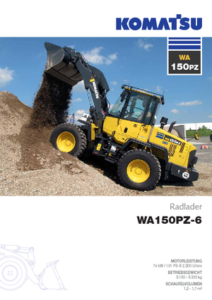 Chargeuses sur pneus Komatsu WA150PZ-6