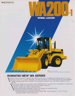 Chargeuses sur pneus Komatsu WA 200-1
