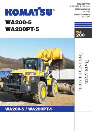 Chargeuses sur pneus Komatsu WA200-5