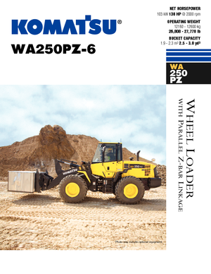 Chargeuses sur pneus Komatsu WA250PZ-6