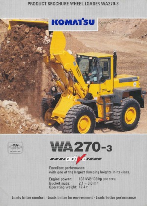 Chargeuses sur pneus Komatsu WA 270-3