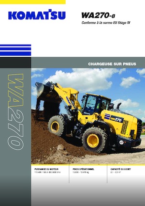 Chargeuses sur pneus Komatsu WA270-8E0