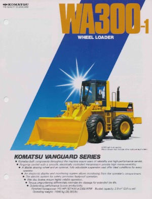 Chargeuses sur pneus Komatsu WA 300-1
