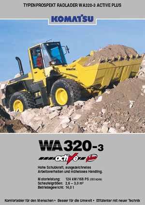 Chargeuses sur pneus Komatsu WA320-3 active Plus