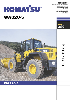 Chargeuses sur pneus Komatsu WA320-5