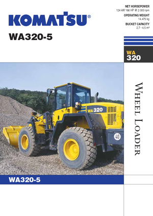 Chargeuses sur pneus Komatsu WA320-5