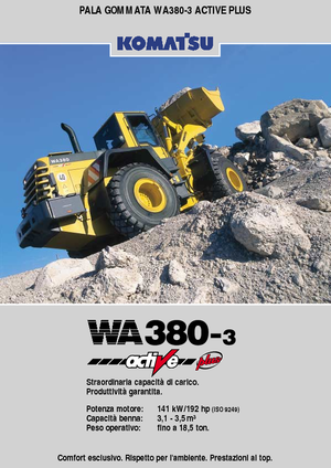 Chargeuses sur pneus Komatsu WA380-3 active Plus