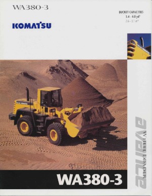 Chargeuses sur pneus Komatsu WA 380-3
