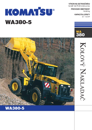 Chargeuses sur pneus Komatsu WA380-5