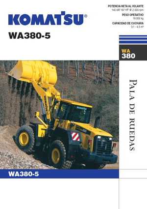 Chargeuses sur pneus Komatsu WA380-5
