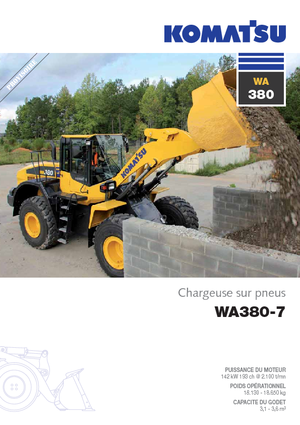 Chargeuses sur pneus Komatsu WA380-7
