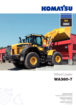 Chargeuses sur pneus Komatsu WA380-7