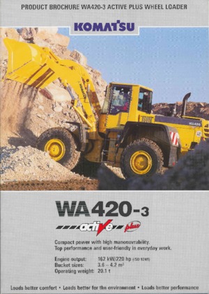 Chargeuses sur pneus Komatsu WA 420-3