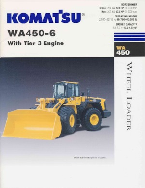 Chargeuses sur pneus Komatsu WA 450-6
