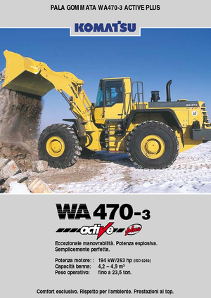 Chargeuses sur pneus Komatsu WA470-3 active Plus