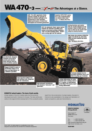 Chargeuses sur pneus Komatsu WA470-3 active Plus