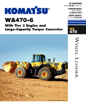 Chargeuses sur pneus Komatsu WA470-6