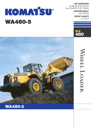 Chargeuses sur pneus Komatsu WA480-5