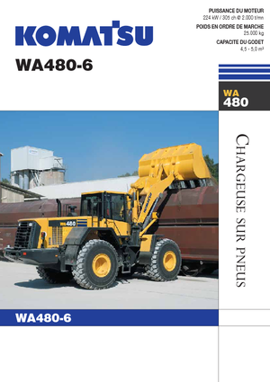 Chargeuses sur pneus Komatsu WA480-6