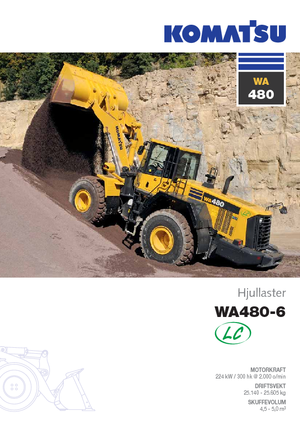 Chargeuses sur pneus Komatsu WA480LC-6