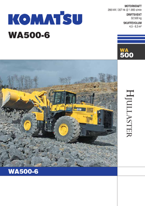 Chargeuses sur pneus Komatsu WA500-6