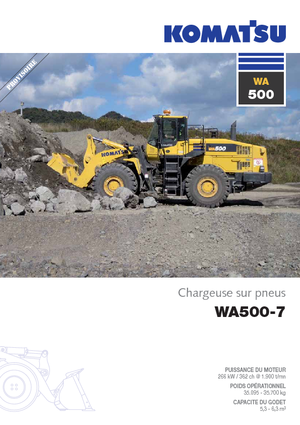 Chargeuses sur pneus Komatsu WA500-7