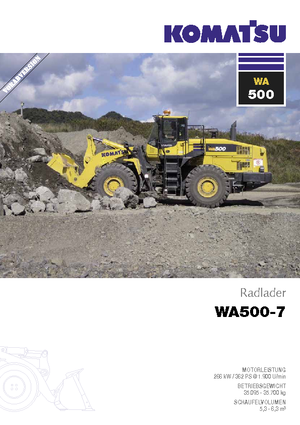 Chargeuses sur pneus Komatsu WA500-7