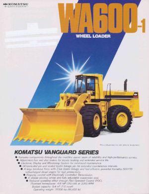 Chargeuses sur pneus Komatsu WA 600-1