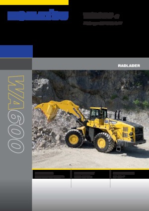 Chargeuses sur pneus Komatsu WA600-8E0
