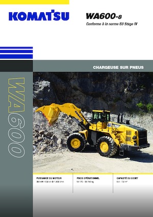 Chargeuses sur pneus Komatsu WA600-8E0