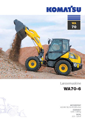 Chargeuses sur pneus Komatsu WA70-6