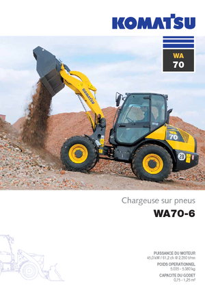 Chargeuses sur pneus Komatsu WA70-6