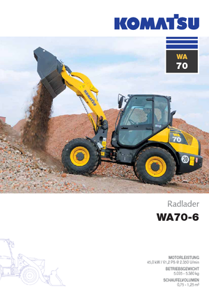 Chargeuses sur pneus Komatsu WA70-6