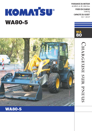 Chargeuses sur pneus Komatsu WA80-5
