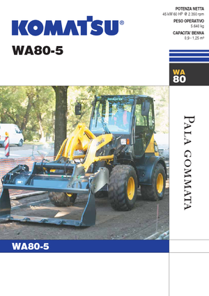 Chargeuses sur pneus Komatsu WA80-5