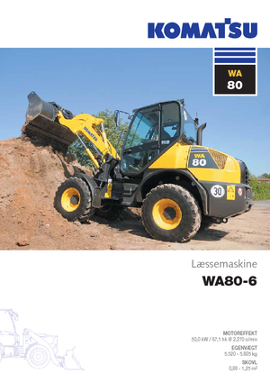 Chargeuses sur pneus Komatsu WA80-6