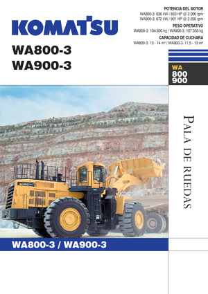 Chargeuses sur pneus Komatsu WA800-3
